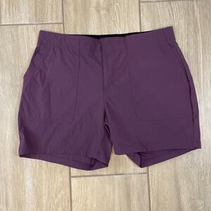 Eddie Bauer Guide Pro Shorts Dusty Iris Purple Women's 8 Hiking First Ascent